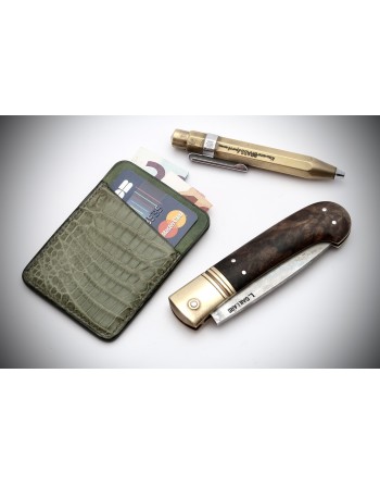 Porte-cartes alligator