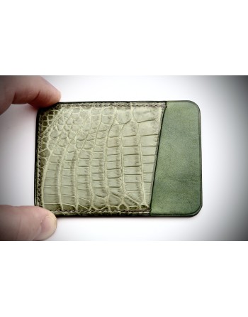 Porte-cartes alligator