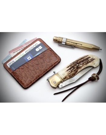 Porte-cartes alligator