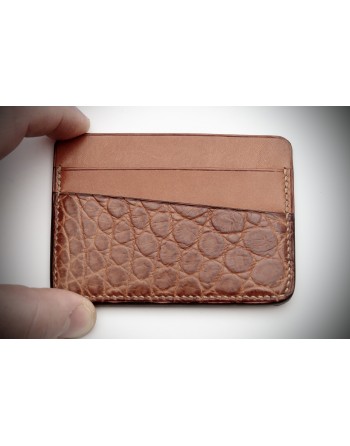 Porte-cartes alligator